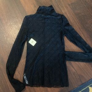 NWT Black Sheer Turtleneck from Free People